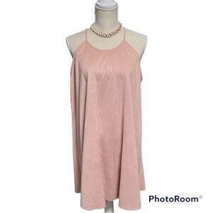 Bishop + Young Revolve Luxury Faux
Suede scoop neck fun stylish sleeveless Dress